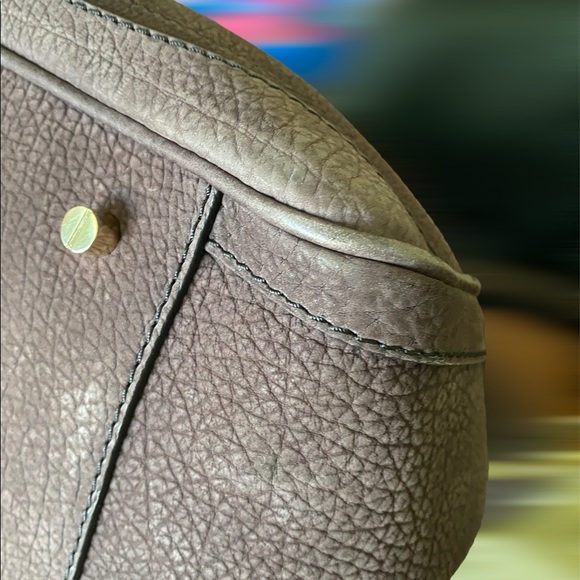 Burberry Kirley Satchel + Wallet Brown Cow Grain Pebbled Leather - Picture 15 of 16